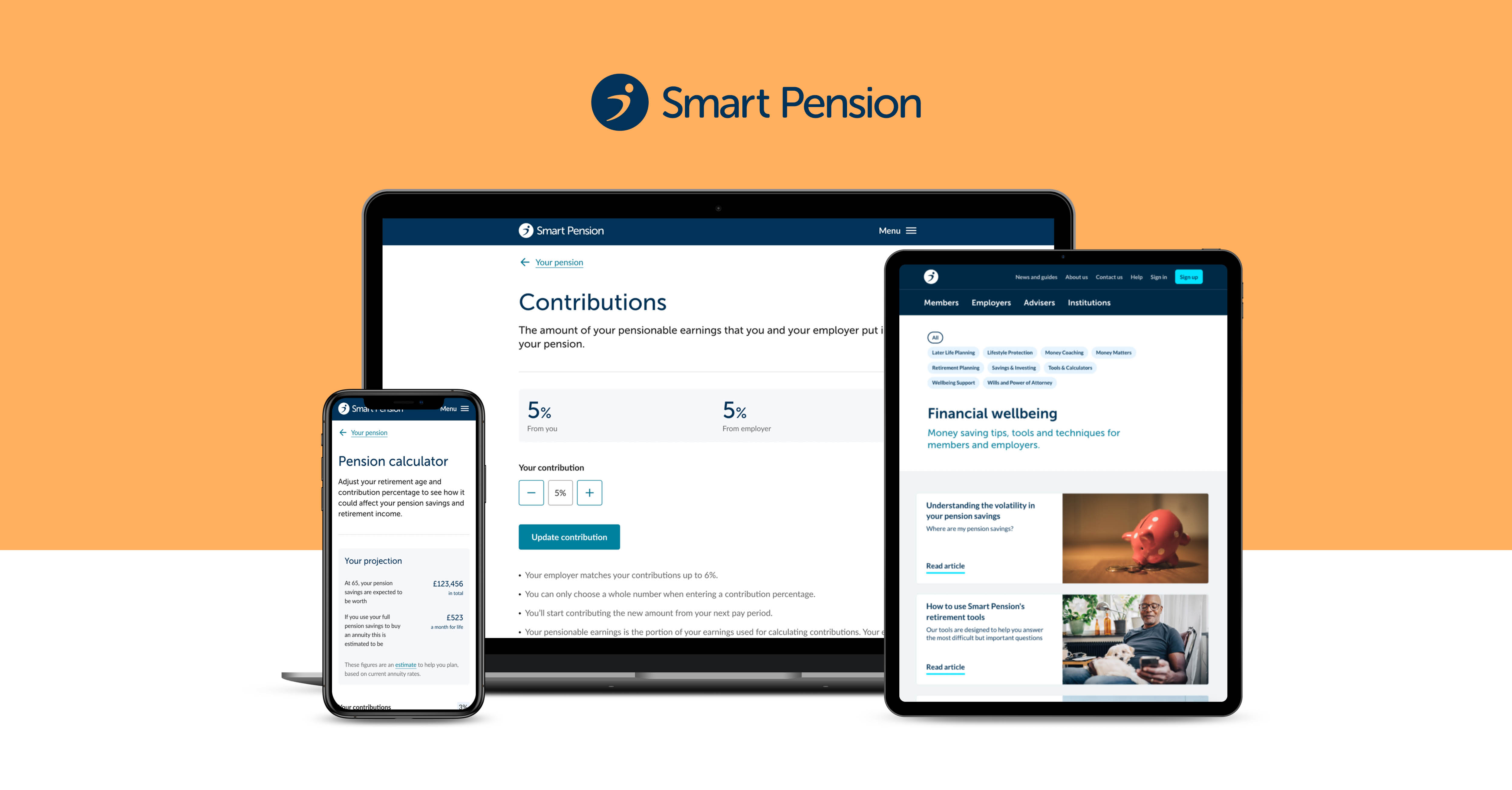 New look for the Smart Pension member account